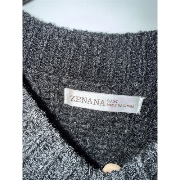 Black Short Sleeve Sm/Med Zenana Sweater - Picture 3 of 5